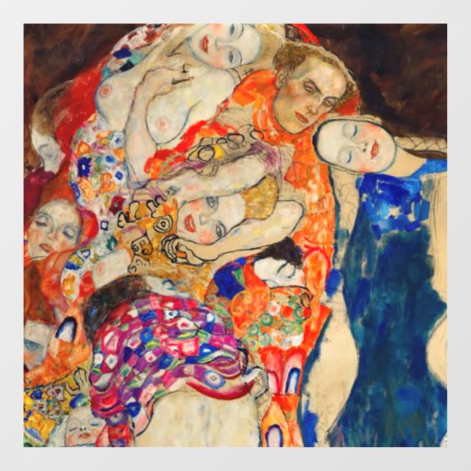 Autocollant Pour Fenêtre Gustav Klimt - La mariée (inachevée) (Feuille)