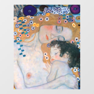 Autocollant Pour Fenêtre Gustav Klimt - Mère et Enfant