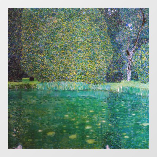 Autocollant Pour Fenêtre Gustav Klimt - Parc Schloss Kammer am Attersee (Feuille)
