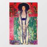 Autocollant Pour Fenêtre Gustav Klimt Portrait d'Adele Bloch-Bauer II<br><div class="desc">Cling de fenêtre avec peinture à l’huile de Gustav Klimt Portrait d’Adele Bloch-Bauer II (1912). Une femme dans un casquette noir se dresse dans un magnifique paysage de rouge vif, violet, rose et vert avec des fleurs et des chevaux. Un grand cadeau pour les amateurs d'art Art Nouveau et autrichien....</div>