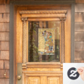 Autocollant Pour Fenêtre Gustav Klimt - Réalisation, Stoclet Frieze (Porte d'accueil)