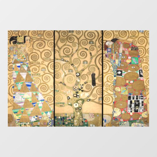 Autocollant Pour Fenêtre Gustav Klimt - Stoclet Frieze Arbre de vie (Feuille)