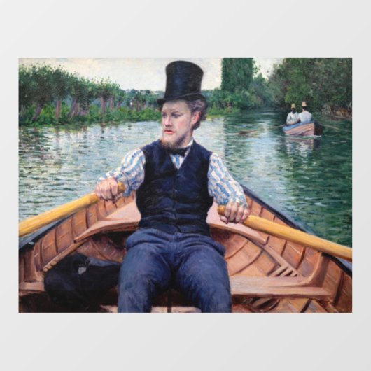 Autocollant Pour Fenêtre Gustave Caillebotte - Bateau (Feuille)