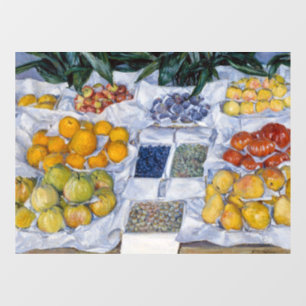 Autocollant Pour Fenêtre Gustave Caillebotte - Fruits disposés sur une étal