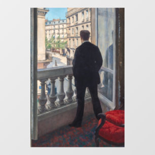 Autocollant Pour Fenêtre Gustave Caillebotte - Jeune Homme à sa Fenêtre