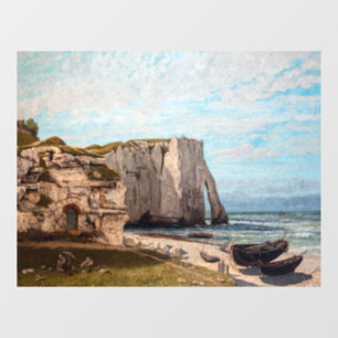 Autocollant Pour Fenêtre Gustave Courbet - Falaises à Etretat après la temp