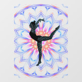 Autocollant Pour Fenêtre Gymnastique / Danse Cling Abstrait (Feuille)