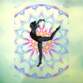 Autocollant Pour Fenêtre Gymnastique / Danse Cling Abstrait (Feuille 3)