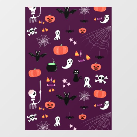 Autocollant Pour Fenêtre Halloween (Feuille)