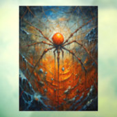 Autocollant Pour Fenêtre Halloween Araignée Clouage de fenêtre (Feuille 3)