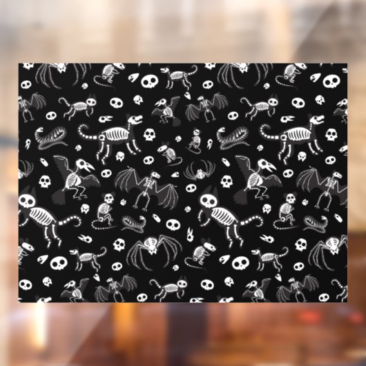 Autocollant Pour Fenêtre Halloween Bats d'animaux Chiens Chats Araignées Sk (Feuille 2)