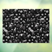 Autocollant Pour Fenêtre Halloween Bats d'animaux Chiens Chats Araignées Sk (Feuille 3)