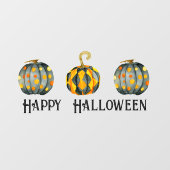 Autocollant Pour Fenêtre Halloween Citrouille décoré personnalisable (Feuille)