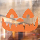 Autocollant Pour Fenêtre Halloween Citrouille Visage Vacances Décalage (Feuille 2)