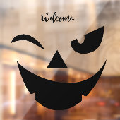 Autocollant Pour Fenêtre Halloween drôle visage citrouille clouer la fenêtr (Feuille 2)