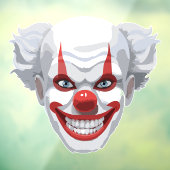 Autocollant Pour Fenêtre Halloween du Carnaval de Clown déplaisant (Feuille 3)