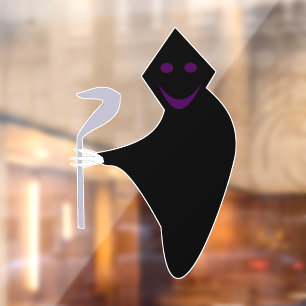 Autocollant Pour Fenêtre Halloween faucheuse