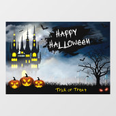 Autocollant Pour Fenêtre Halloween Haunted House Cling (Feuille)