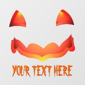 Autocollant Pour Fenêtre Halloween Jack-o-lanterne - vignettes de fenêtre (Feuille)