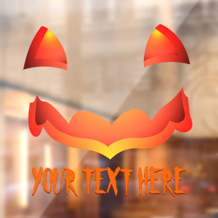 Autocollant Pour Fenêtre Halloween Jack-o-lanterne - vignettes de fenêtre