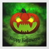 Autocollant Pour Fenêtre Halloween malin éffrayantPumpkin (Feuille)