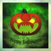 Autocollant Pour Fenêtre Halloween malin éffrayantPumpkin (Feuille 3)