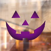 Autocollant Pour Fenêtre Halloween néon violet Jack-o'-lantern effrayant (Feuille 2)