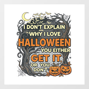 Autocollant Pour Fenêtre Halloween Obtenez-le Arbre Épouvantable Citrouille