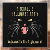 Autocollant Pour Fenêtre Halloween Party Chat noir baiser (Feuille 2)