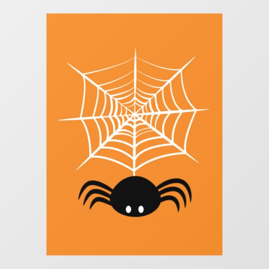 Autocollant Pour Fenêtre Halloween Spider Web (Feuille)