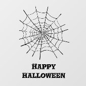 Autocollant Pour Fenêtre Halloween Spider Web et les yeux (Feuille)
