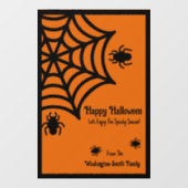Autocollant Pour Fenêtre Halloween Spiderweb personnalisé (Feuille)