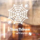 Autocollant Pour Fenêtre Halloween Spiderweb personnalisé (Feuille 2)