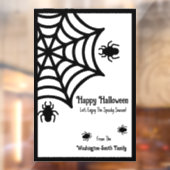 Autocollant Pour Fenêtre Halloween Spiderweb personnalisé (Feuille 2)
