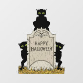 Autocollant Pour Fenêtre Halloween trois minutes heureux (Feuille)