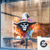 Autocollant Pour Fenêtre Halloween Witch (Fenêtre de café)