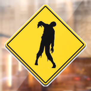 Autocollant Pour Fenêtre Halloween Zombie