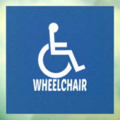 Autocollant Pour Fenêtre Handicap Fauteuil roulant (Feuille 3)