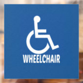 Autocollant Pour Fenêtre Handicap Fauteuil roulant (Feuille 2)