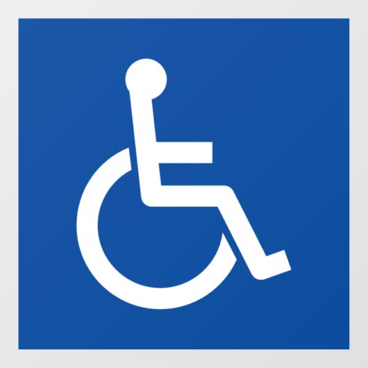 Autocollant Pour Fenêtre Handicap handicap fauteuil roulant clouage de la f (Feuille)