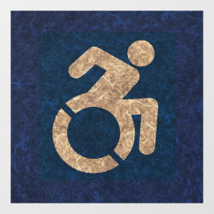 Autocollant Pour Fenêtre Handicap Texté