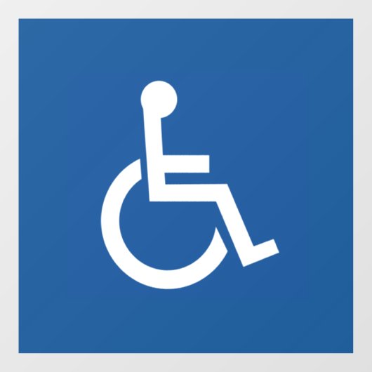 Autocollant Pour Fenêtre Handicapé (Feuille)