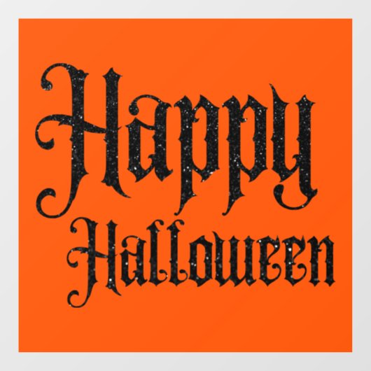 Autocollant Pour Fenêtre Happy Halloween (Feuille)