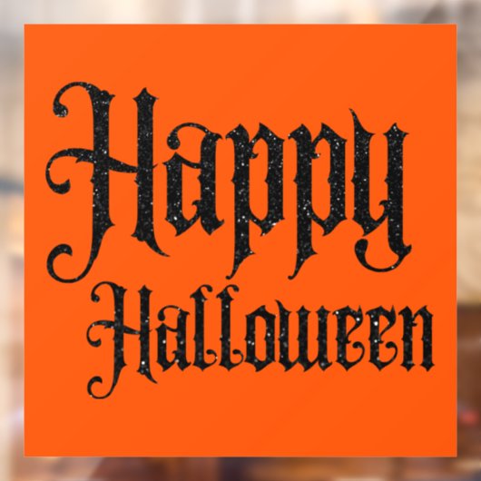 Autocollant Pour Fenêtre Happy Halloween (Feuille 2)