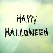 Autocollant Pour Fenêtre Happy Halloween décorations de peur noire (Feuille 3)