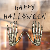 Autocollant Pour Fenêtre Happy Halloween Skeleton Mains (Feuille 2)