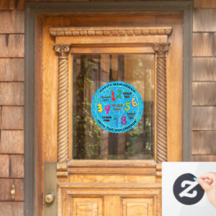 Autocollant Pour Fenêtre Happy HANOUKKA Huit Nuits