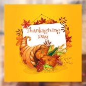 Autocollant Pour Fenêtre Happy Thanksgiving (Feuille 2)
