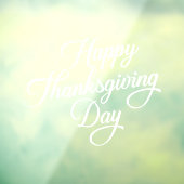 Autocollant Pour Fenêtre Happy Thanksgiving (Feuille 3)