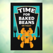 Autocollant Pour Fenêtre Haricots À La Cuisson Sur Toit (Feuille 3)